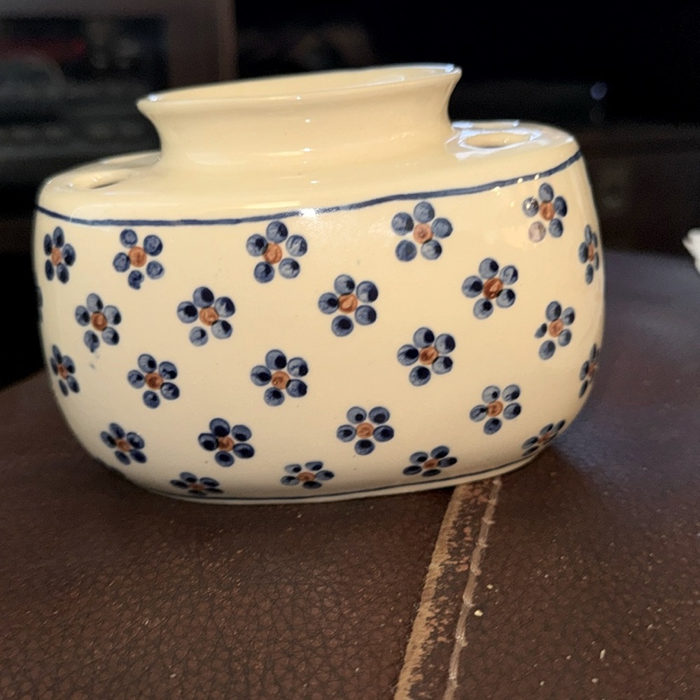 Polish Pottery Toothbrush Holder